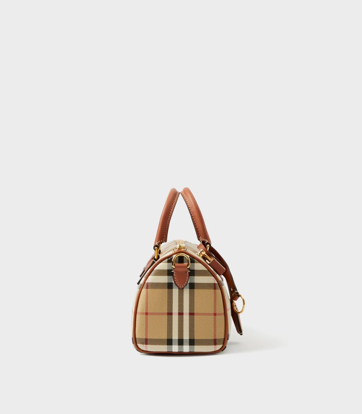 túi xách Burberry Beige Mini Check Bowling Bag 8071357 authentic hàng hiệu tại hà nội, sài gòn, tp hcm, việt nam