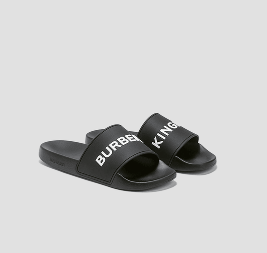 Burberry Black Kingdom Motif Slides 8009769