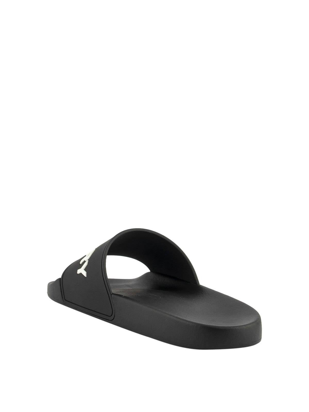 dép BURBERRY BLACK KINGDOM MOTIF SLIDES BLACK 8009769 authentic có tại blankroom hà nội, việt nam