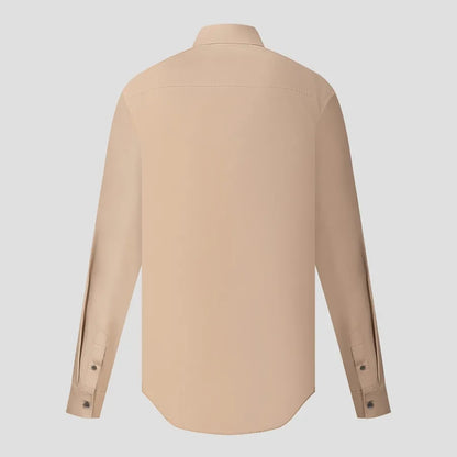 áo sơ mi nam BURBERRY CAMBRIDGE ABOYD LONG SLEEVE SHIRT IN BEIGE 8066764 authentic hàng hiệu chính hãng tại việt nam