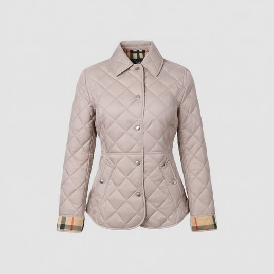Burberry Cawthorne Quilted Jacket Light Taupe 81114571
