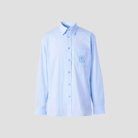 Burberry Chappel BBox Long-sleeve Shirts In Light Blue 8061859 1003