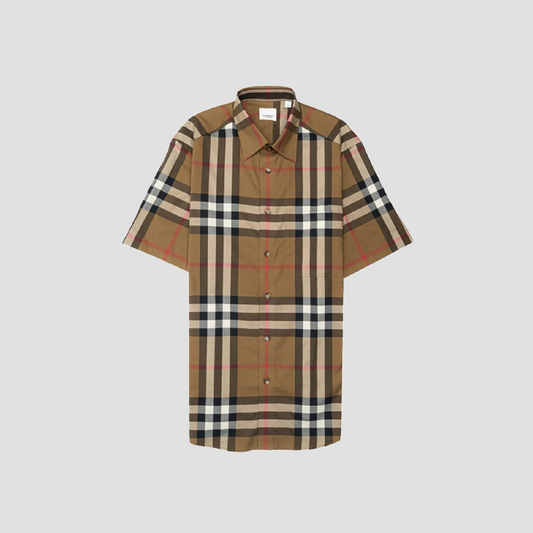 Burberry Claverdon Short-sleeve Shirts In Brown 8084291