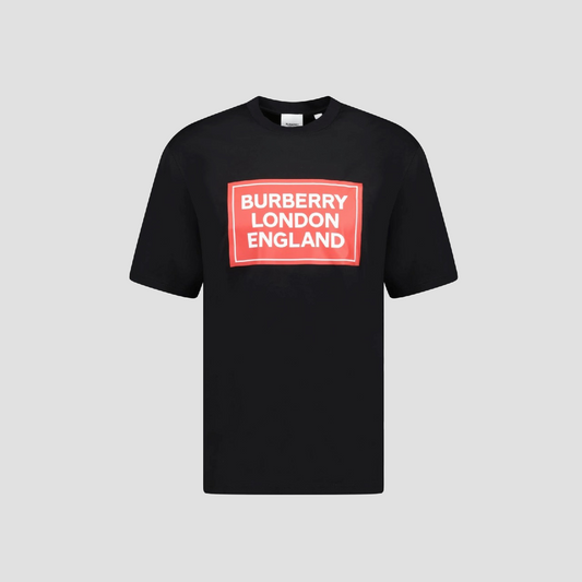 Burberry Ellison Box Logo T-Shirt In Black 80843371