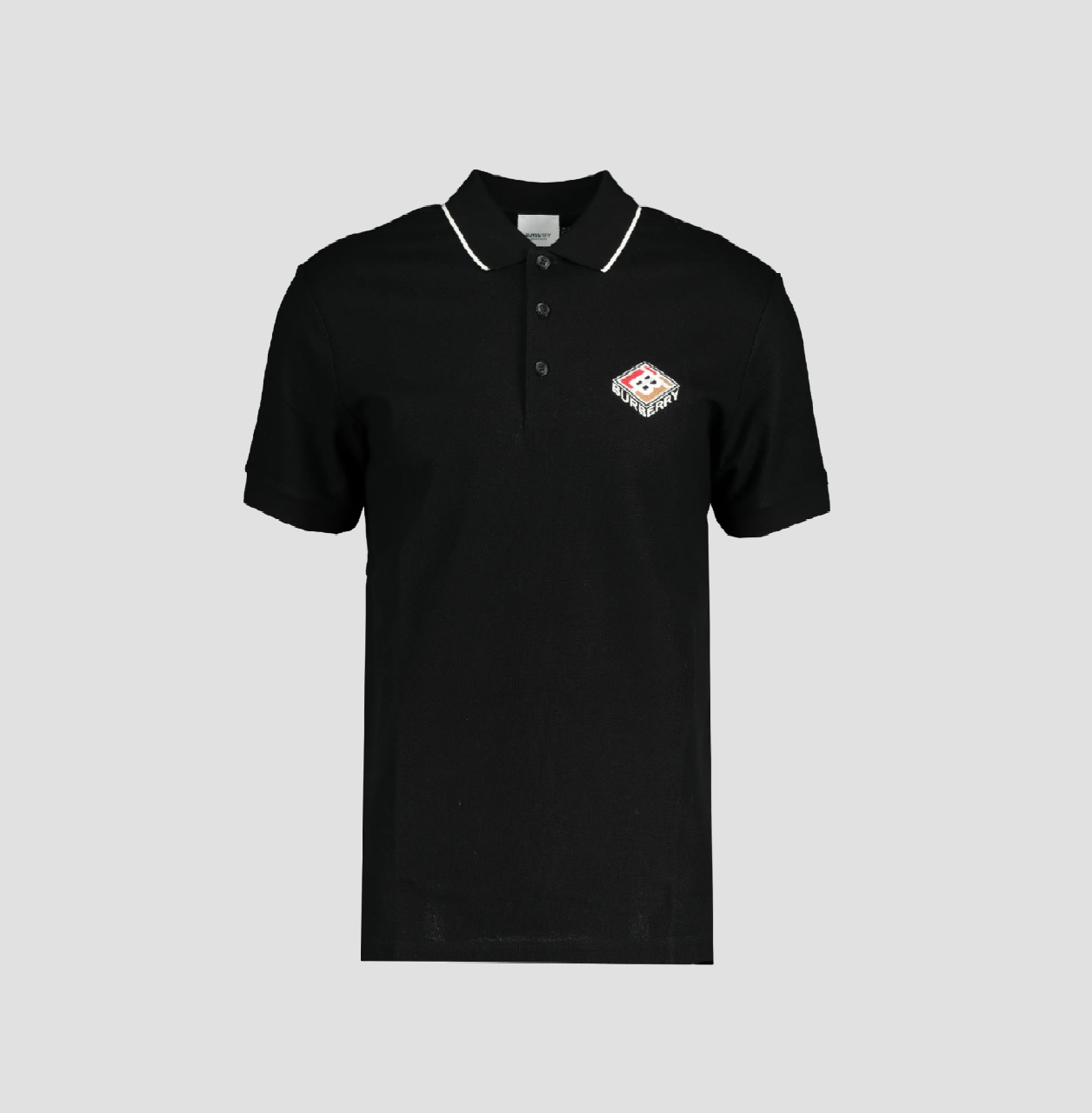 Burberry Embroidered Graphic Logo Polo Shirt 8021833