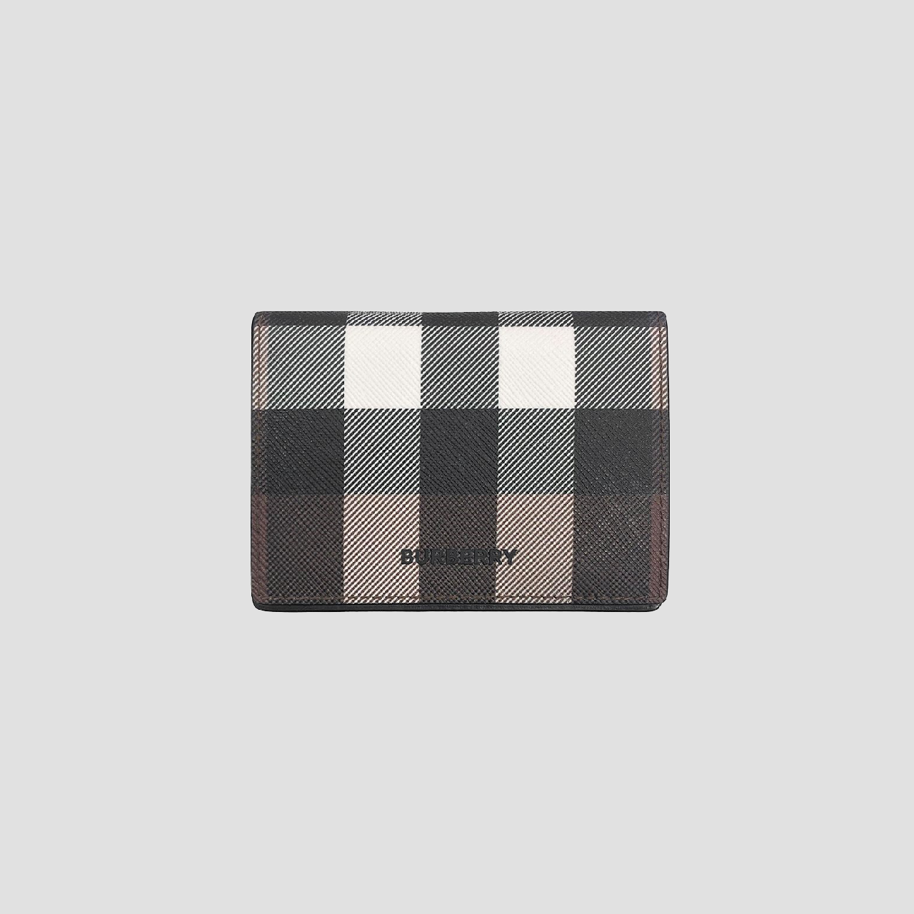 Burberry Horizontal Folding Card Case In Dark Birch Brown 8072739