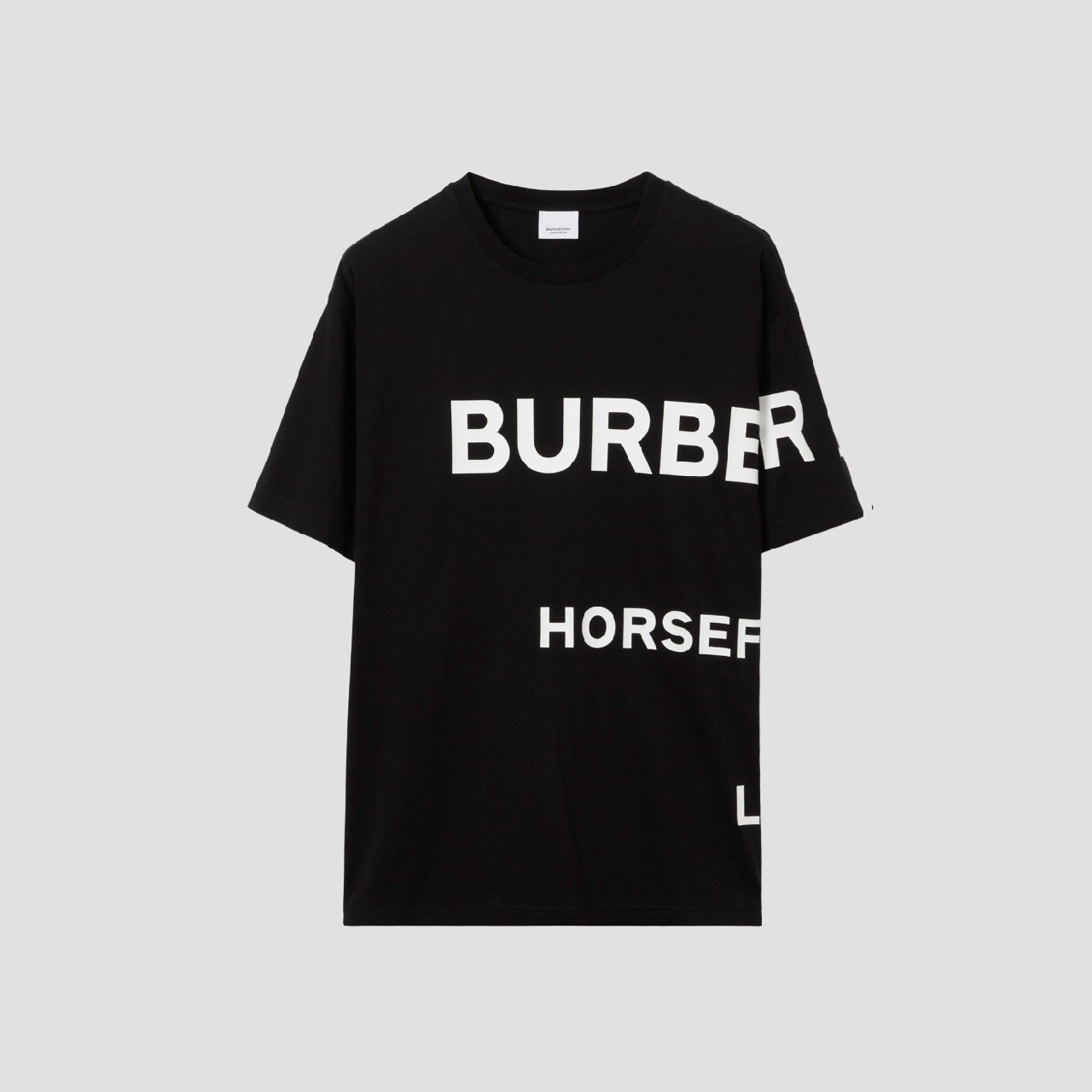 Burberry Horseferry Print Oversized T-Shirt In Black 8040694