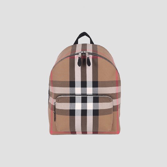 Burberry Jeff Canvas Backpack Brown 80845501