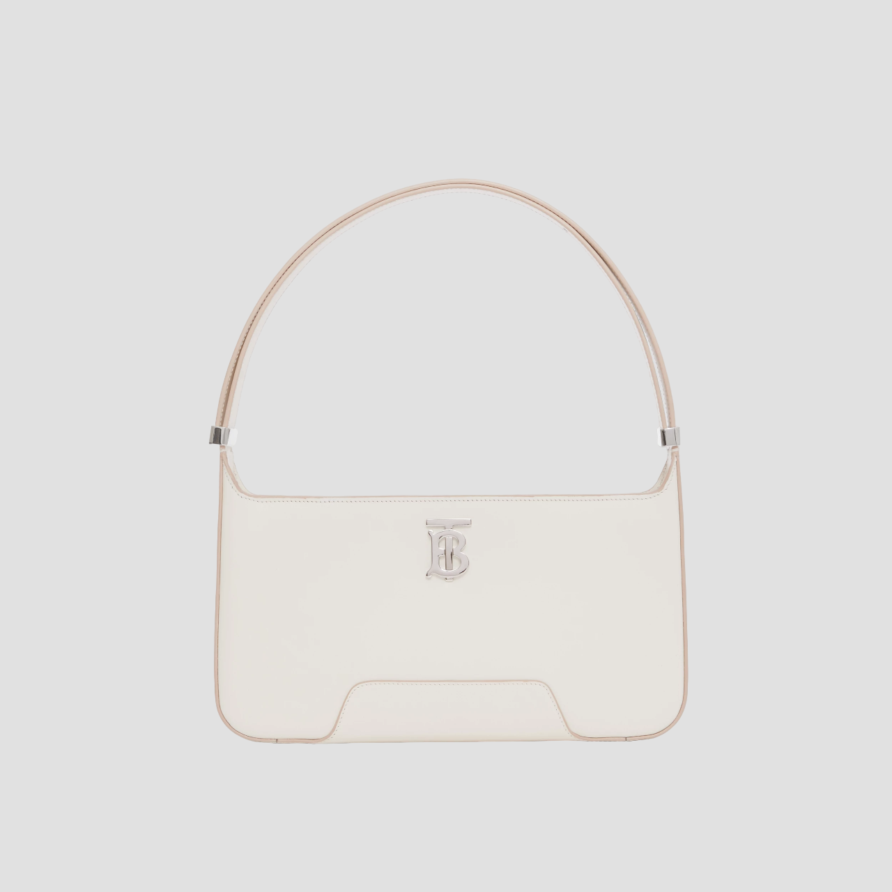 BURBERRY LEATHER TB SHOULDER BAG 'PALE VANILLA' 80462501