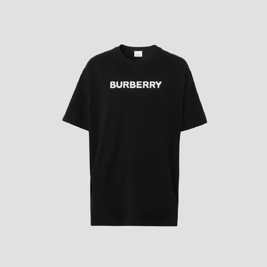 Burberry Logo Cotton T-shirt In Black 80553071