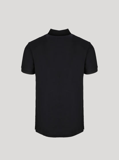 áo thun có cổ Burberry Logo-Emboired Cotton Piqué Polo Shirt Black 8014003 authentic tại blankroom hà nội, việt nam