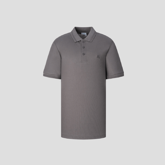 Burberry Logo-Embroidered Equestrian Knight Polo in Grey 8078091 1001