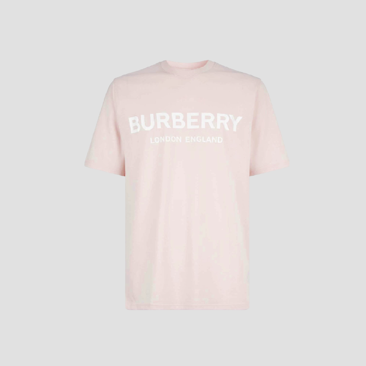 Burberry Logo Print T-Shirt In Pink/White 8036115