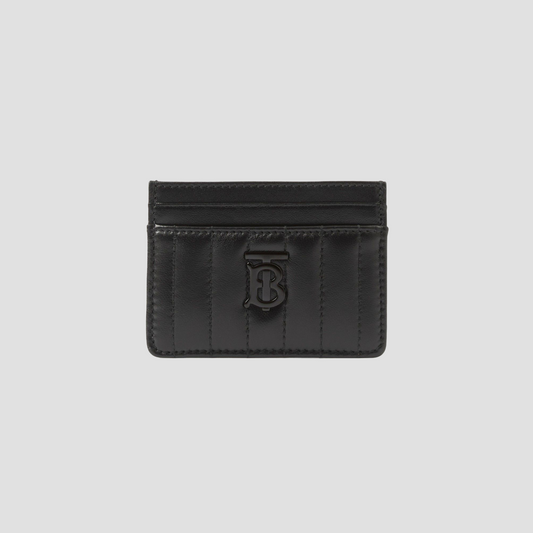 Burberry Lola Quilted Leather Black TB Card Case 80648271