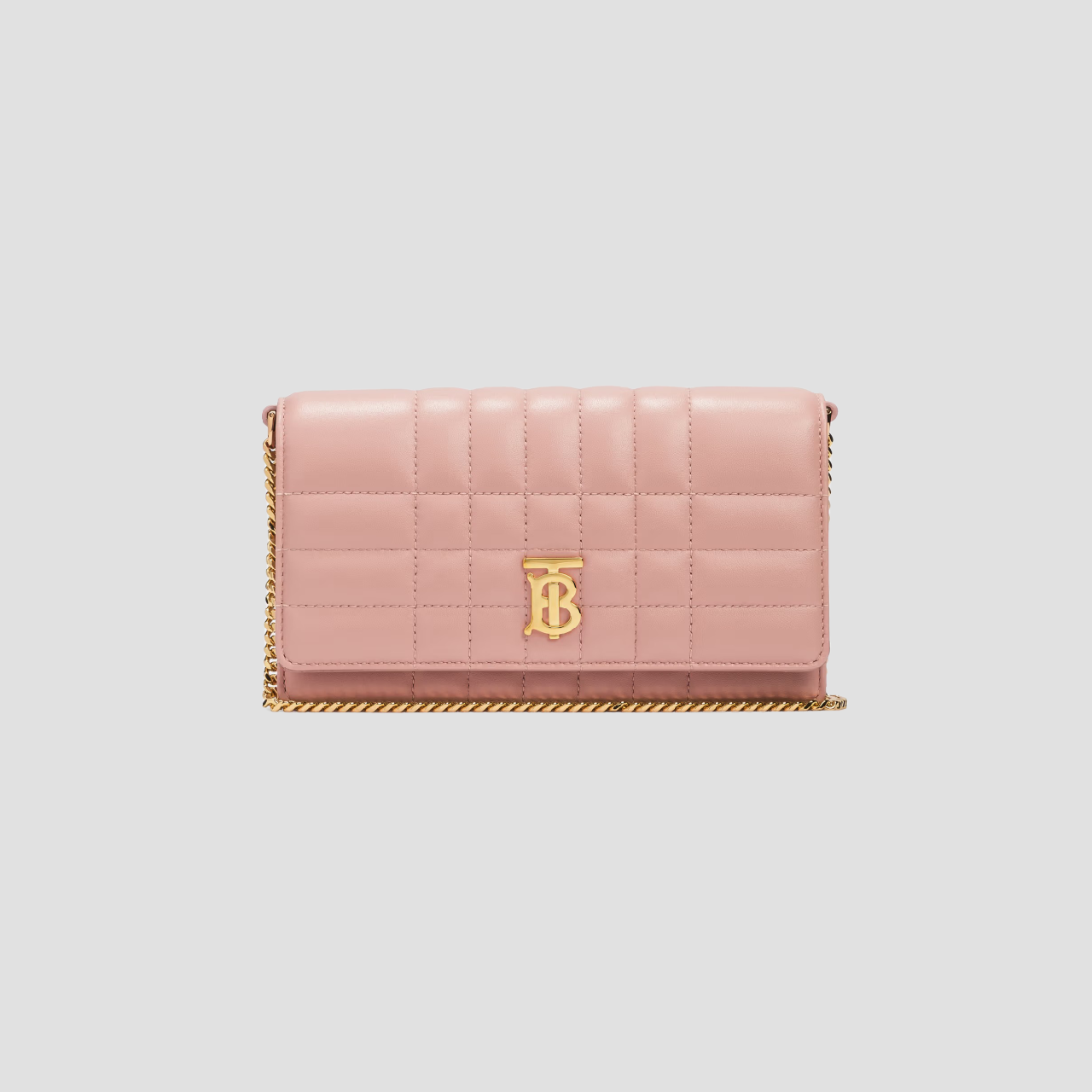 BURBERRY LOLA CLUTCH BAG IN DUSKY PINK 80661801