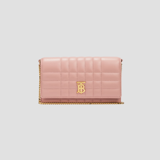 BURBERRY LOLA CLUTCH BAG IN DUSKY PINK 80661801
