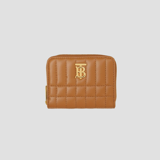 Burberry Lola Zip Wallet In Maple Brown 80904581