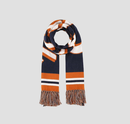 Burberry Printed Cotton-twill Scarf In Navy 8054987