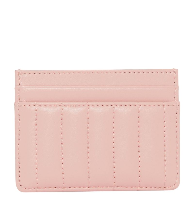 ví đựng thẻ Burberry Quilted Leather Lola Card Case Dusky Pink 80623711 authentic tại blankroom hà nội, việt nam