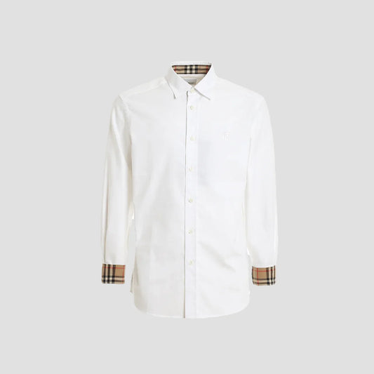 Burberry Sherfield Long-Sleeve Shirts In White 8024514