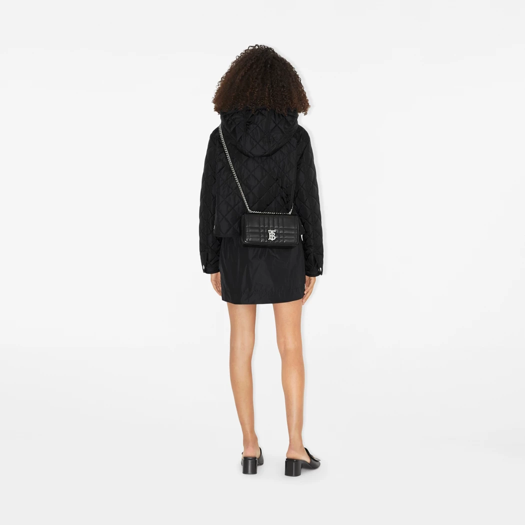 túi đeo chéo Burberry Small Black Lola Bag With Silver Logo BT 8059496 authentic tại blankroom hà nội, việt nam