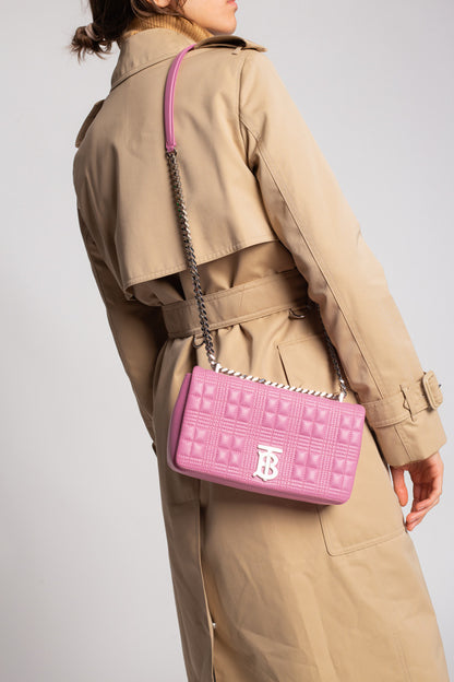 túi đeo chéo BURBERRY SMALL LOLA QUILTED BAG IN ROSE PINK 8045991 authentic tại hà nội, sài gòn, tp hcm, việt nam