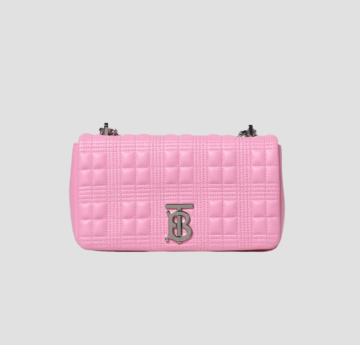BURBERRY SMALL LOLA QUILTED BAG IN ROSE PINK 8045991