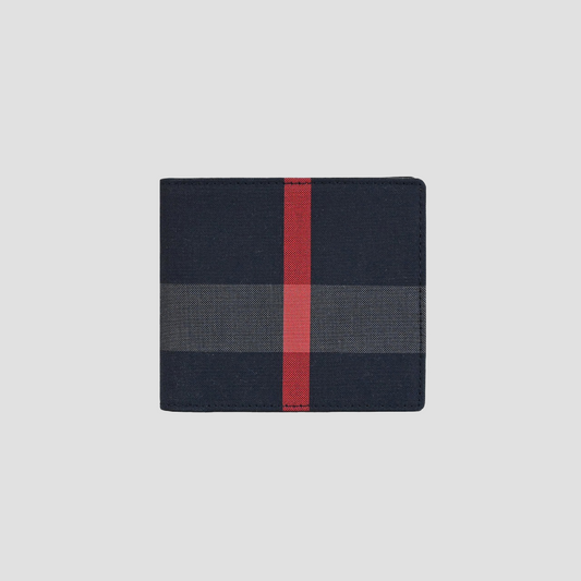 Burberry Vintage Check Bifold Wallet In Navy 80840641
