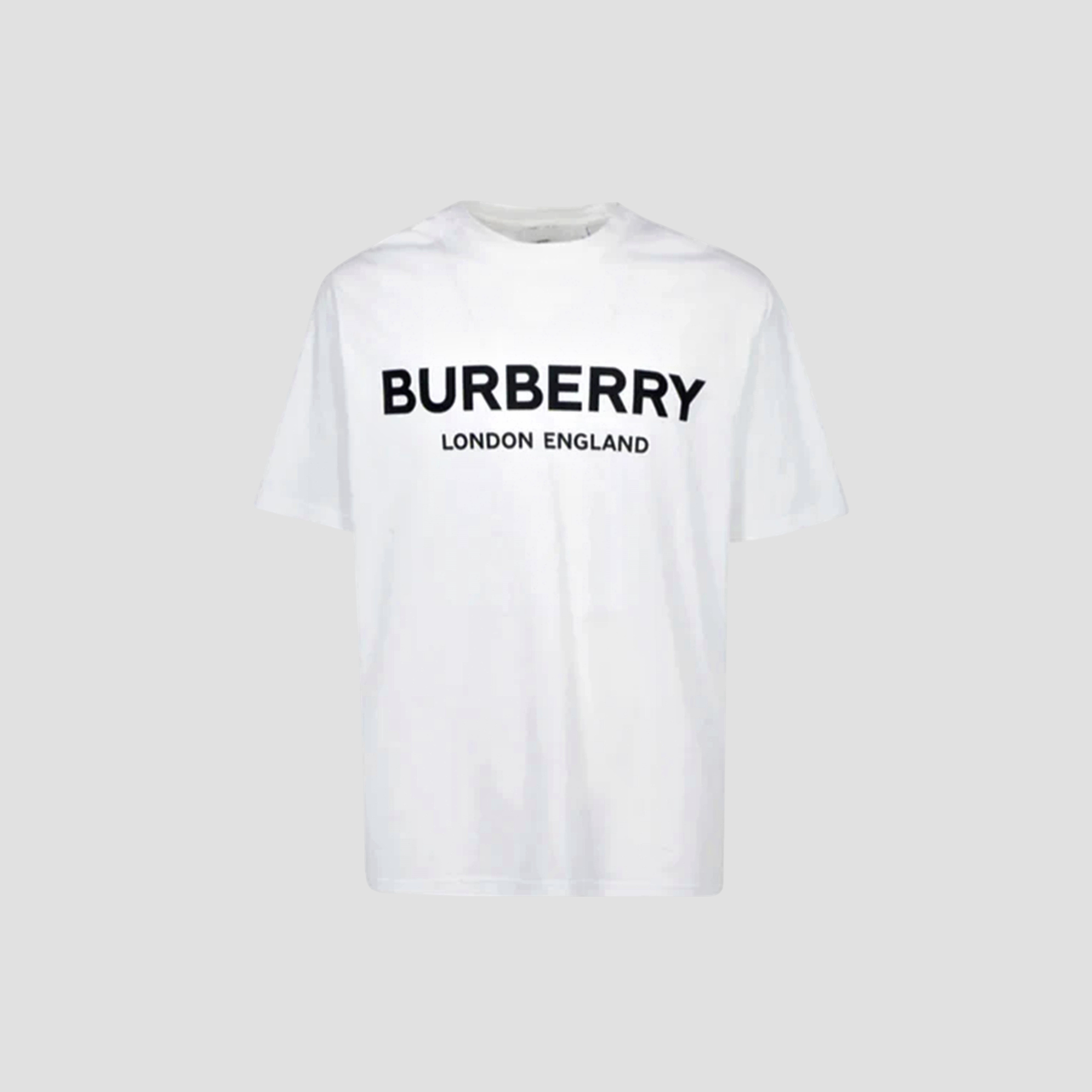 BURBERRY WHITE LOGO PRINT T-SHIRT 8026017