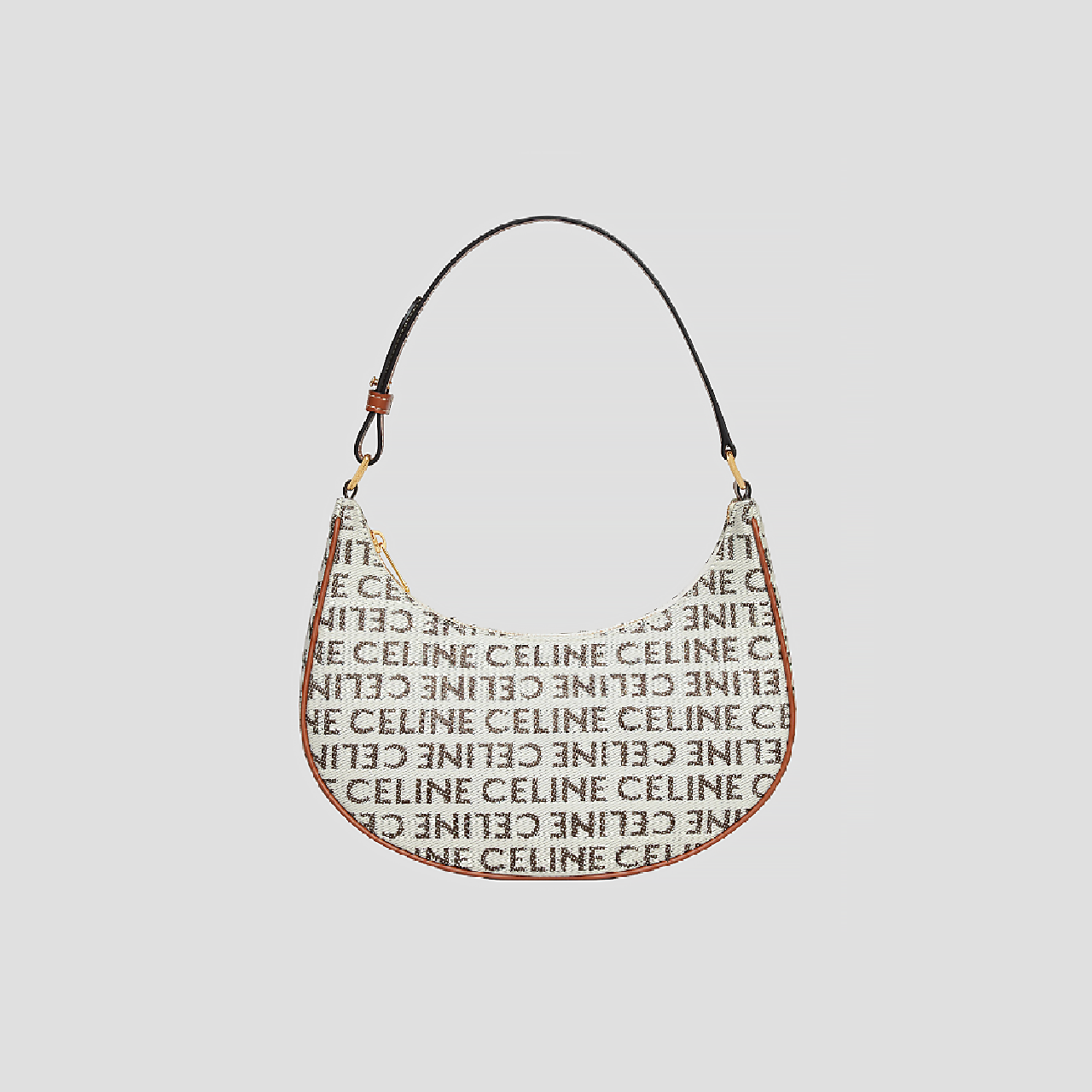 CELINE AVA BAG IN TEXTILE WITH CELINE ALL-OVER-NATURAL 193952FE8.02NT