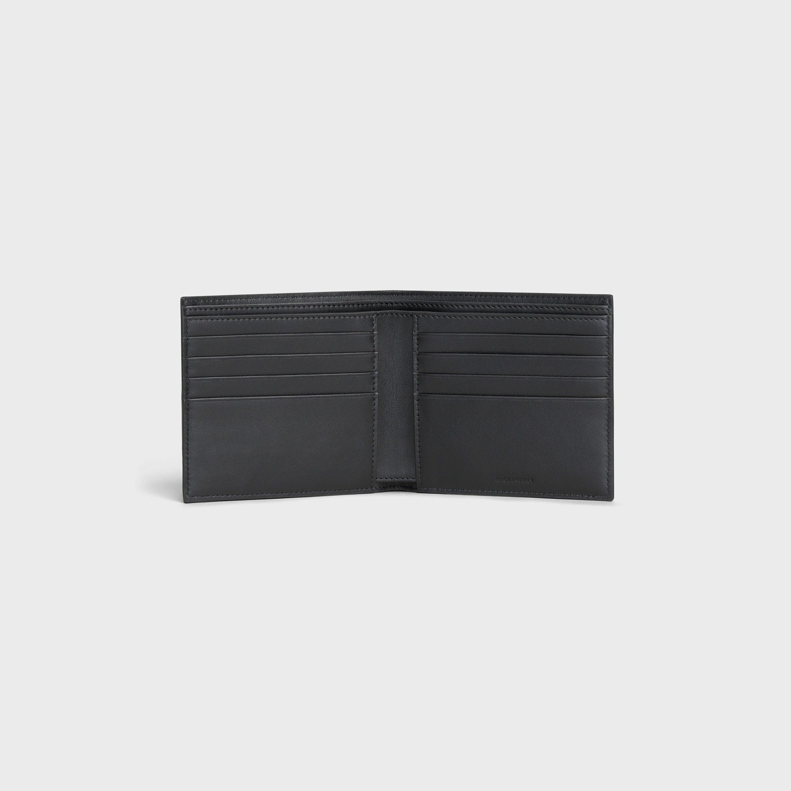 mặt trong ví CELINE BI-FOLD WALLET IN GRAINED CALFSKIN BLACK 10B653BEN.38SI