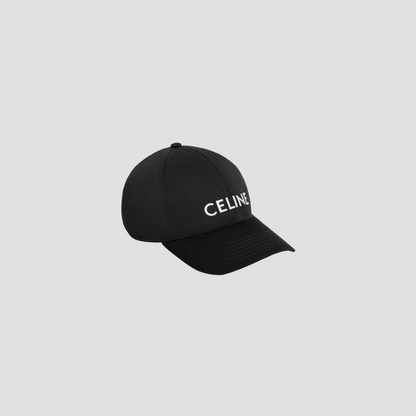 CELINE BLACK BASEBALL CAP IN COTTON 2AUA1969P.38NO