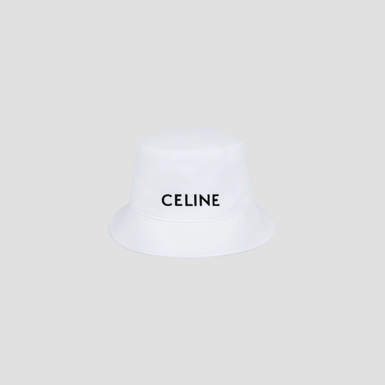 CELINE BUCKET HAT IN COTTON WHITE 2AUO4968P 01BC