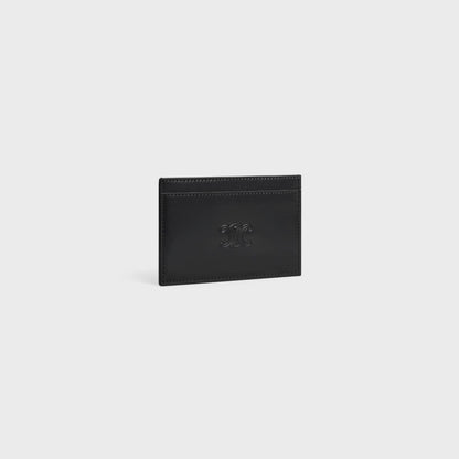 ví đựng thẻ CELINE CARD HOLDER IN SATINATED CALFSKIN WITH TRIOMPHE EMBOSSED BLACK 10B703FQ7 38SI authentic tại blankroom hà nội, việt nam