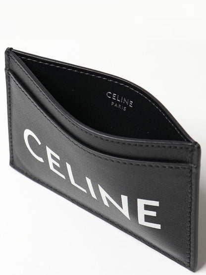  ví đựng thẻ CELINE CARD HOLDER IN SMOOTH CALFSKIN WITH CELINE PRINT BLACK 10B703DMF.38SI 