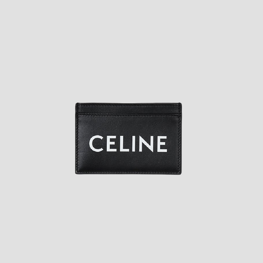  ví đựng thẻ CELINE CARD HOLDER IN SMOOTH CALFSKIN WITH CELINE PRINT BLACK 10B703DMF 38SI authentic tại blankroom hà nội, việt nam