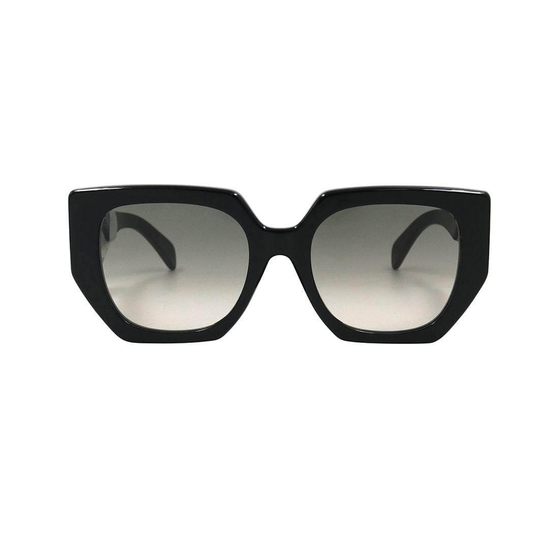 Celine CL40239F 01F Butterfly Triomphe Sunglasses In Acetate with gradient lenses on a white background