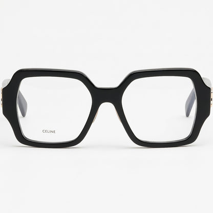 Black Celine CL50131F 001 Square Eyeglasses on a white background