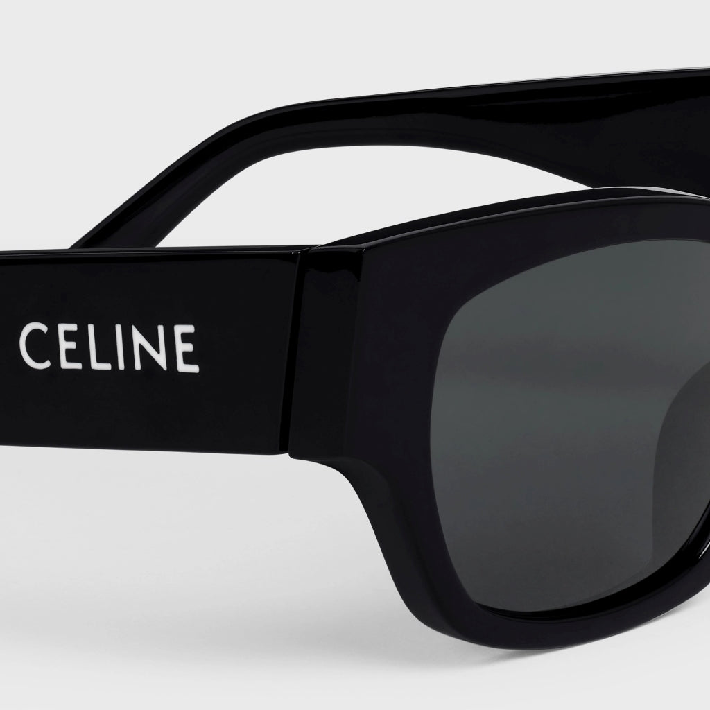 mắt kính râm CELINE MONOCHROMS 01 SUNGLASSES IN ACETATE BLACK 4S197CPLB 38NO authentic tại sài gòn, tp hcm