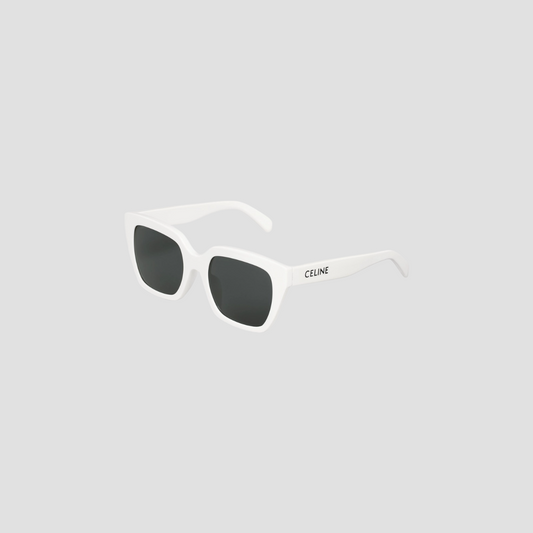 CELINE MONOCHROMS 03 SUNGLASSES IN ACETATE WHITE 4S198CPLB 01BC