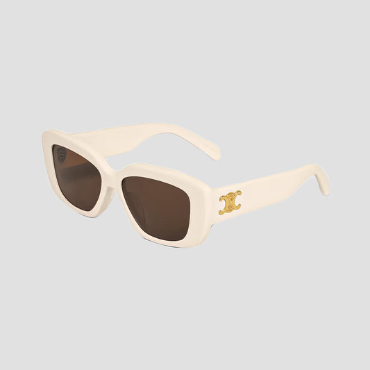 CELINE Triomphe 04 Sunglasses in Acetate Ivory CL40216U 25E