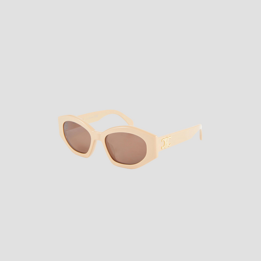 CELINE TRIOMPHE 08 SUNGLASSES IN ACETATE BEIGE CL40238U 57E