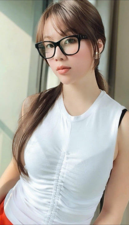 mẫu mang kính CHANEL CH3442 C760 ROUND EYEGLASSES