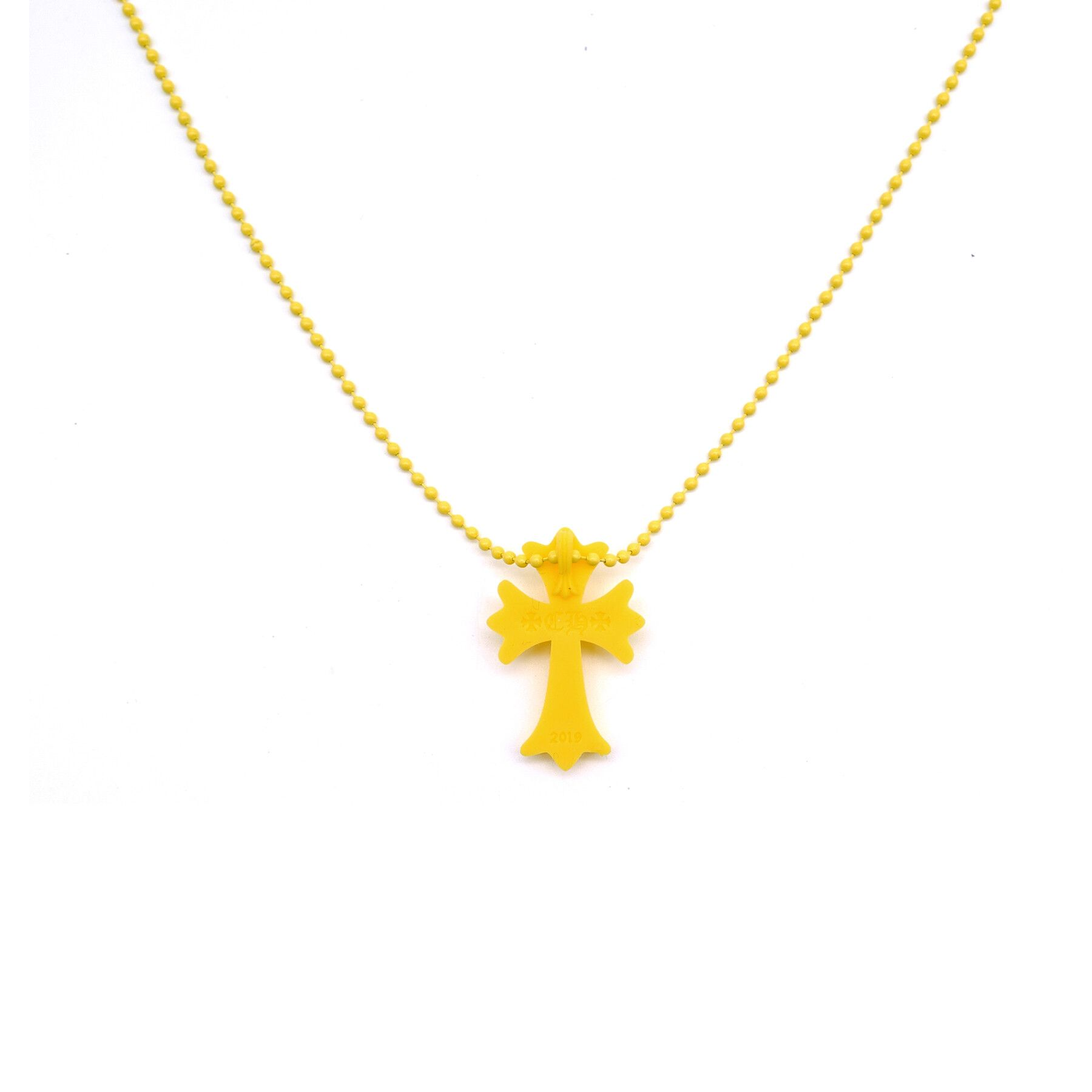 dây chuyên CHROME HEARTS CROSS SILICONE NECKLACE YELLOW authentic tại sài gòn, tp hcm 