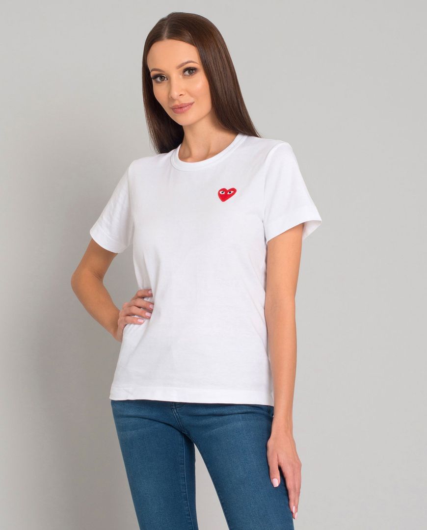 COMME DES GARCONS (CDG PLAY) T-SHIRT WHITE - Main Image