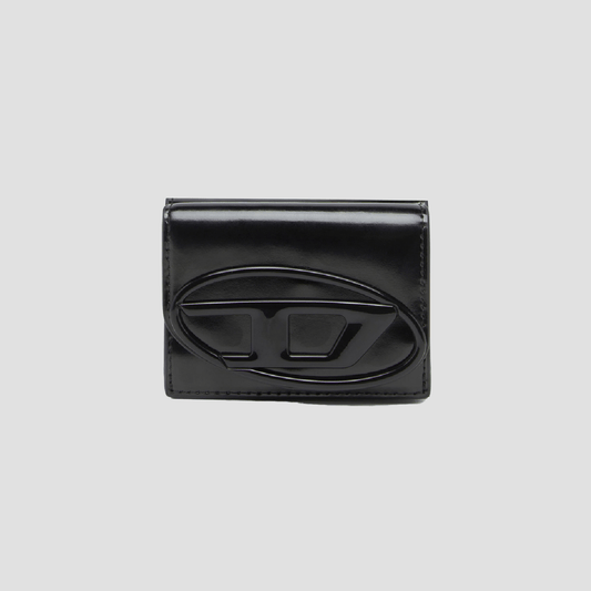 Diesel 1DR Tri Fold Coin XS II Black Wallet X09887PS202T8013