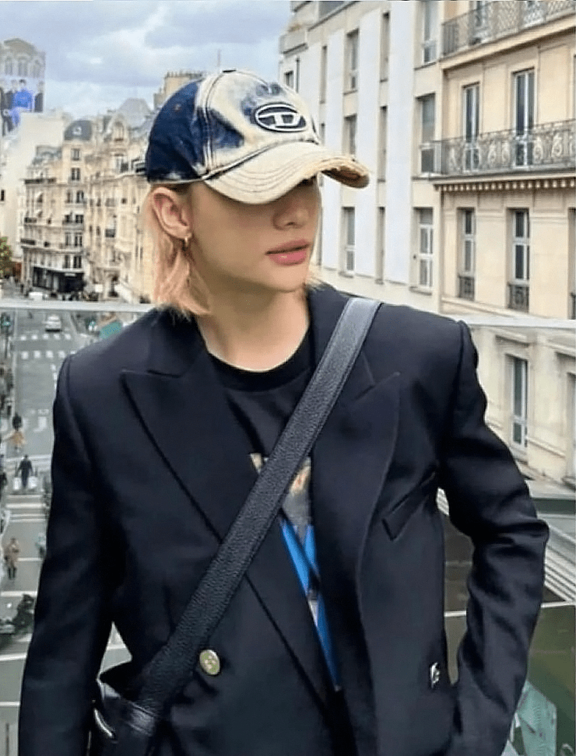 nam đội nón Diesel C-Seymon Treated Denim Baseball Cap A064670DGAV-01