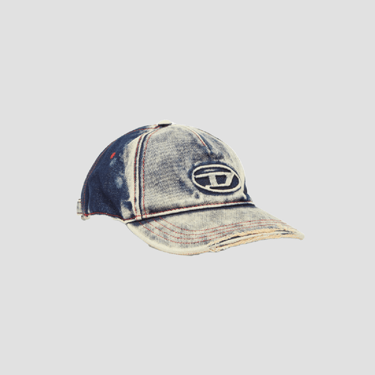 Diesel C-Seymon Treated Denim Baseball Cap A064670DGAV-01