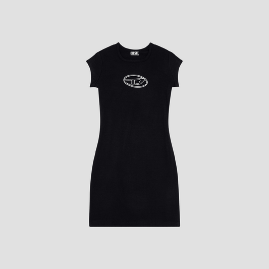 Diesel D‑Angiel Black/White Short Dress A062700AFAA-9XX