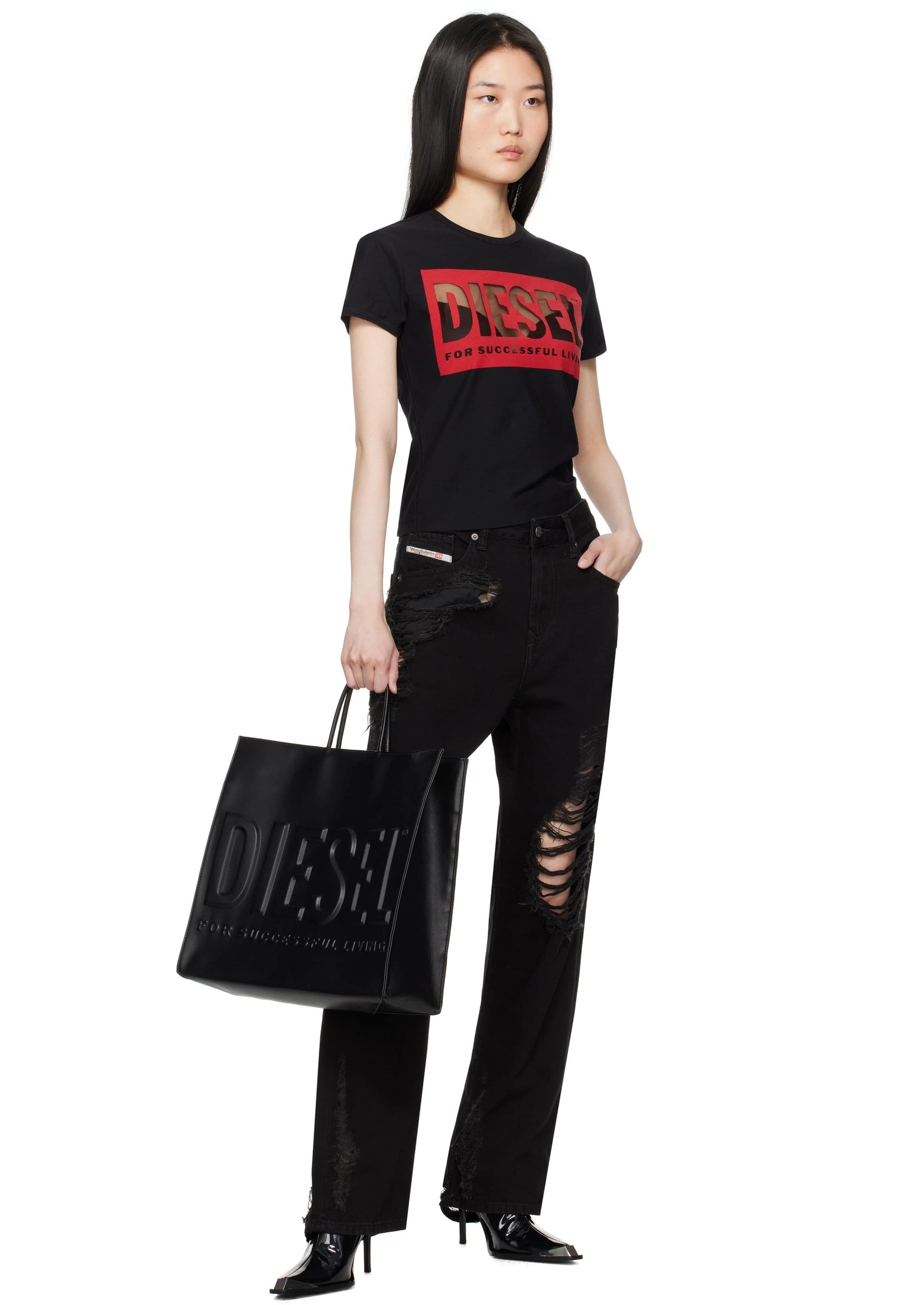 mẫu mang túi Diesel DSL 3D Tote EW X Bag X09931P5184-T8013